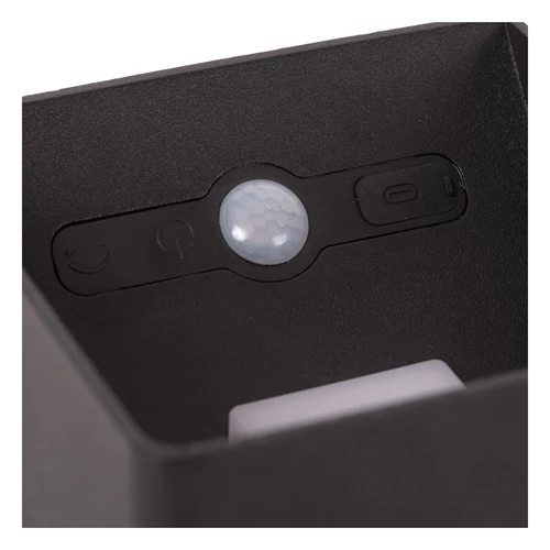 Lucide VERTIGO - Applique murale Rechargeable Intérieur/Extérieur - Batterie/Piles - LED Dim. - 1x6W 2700K - IP54 - Détecteur De Mouvement - Magnétique - Noir - détail 3